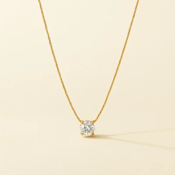 Dainty Solitaire Necklace